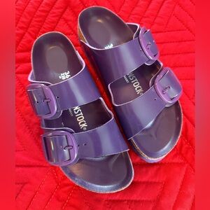 Birkenstock EVA Big Buckle Purple Sandals size 36.